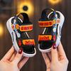 Boys' Summer Sandals Anti-Slip Soft Bottom Velcro Casual Beach Shoes Girls' Baby Shoes Comfortable PVC Material Easy to Wear