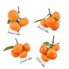 QX2E Artificial Tangerine Fruit Simulation Foams Tangerine Realistic Tangerine Fruit