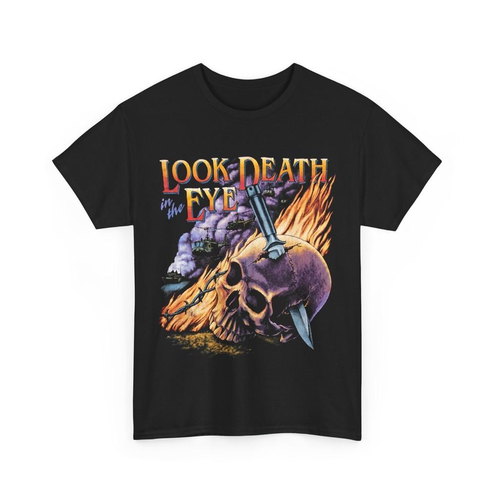 

vintage 1980s look death in the eye reproduction tshirt XL