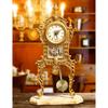 NiHome Quartz Wall Clock Pendulum Replacement - Aluminum Traditional Mechanical Retro Clock With High Gloss Pendulum (Gold)