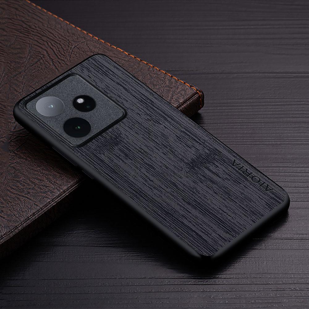 Case for Realme GT 7 7T Pro funda bamboo wood pattern Leather phone cover Luxury coque for Oppo realme GT 7 Pro case capa