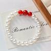 Retro High Quality Artificial Crystal Pearl Natural Chalcedony Agate Bracelet Bracelet