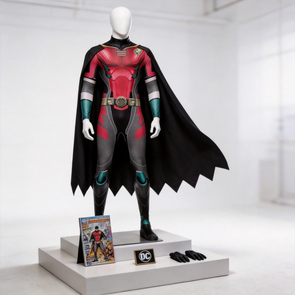 Κοστούμι Cosplay Robin DC Titans με Πολυεστερικό Ύφασμα για Role Play Anime