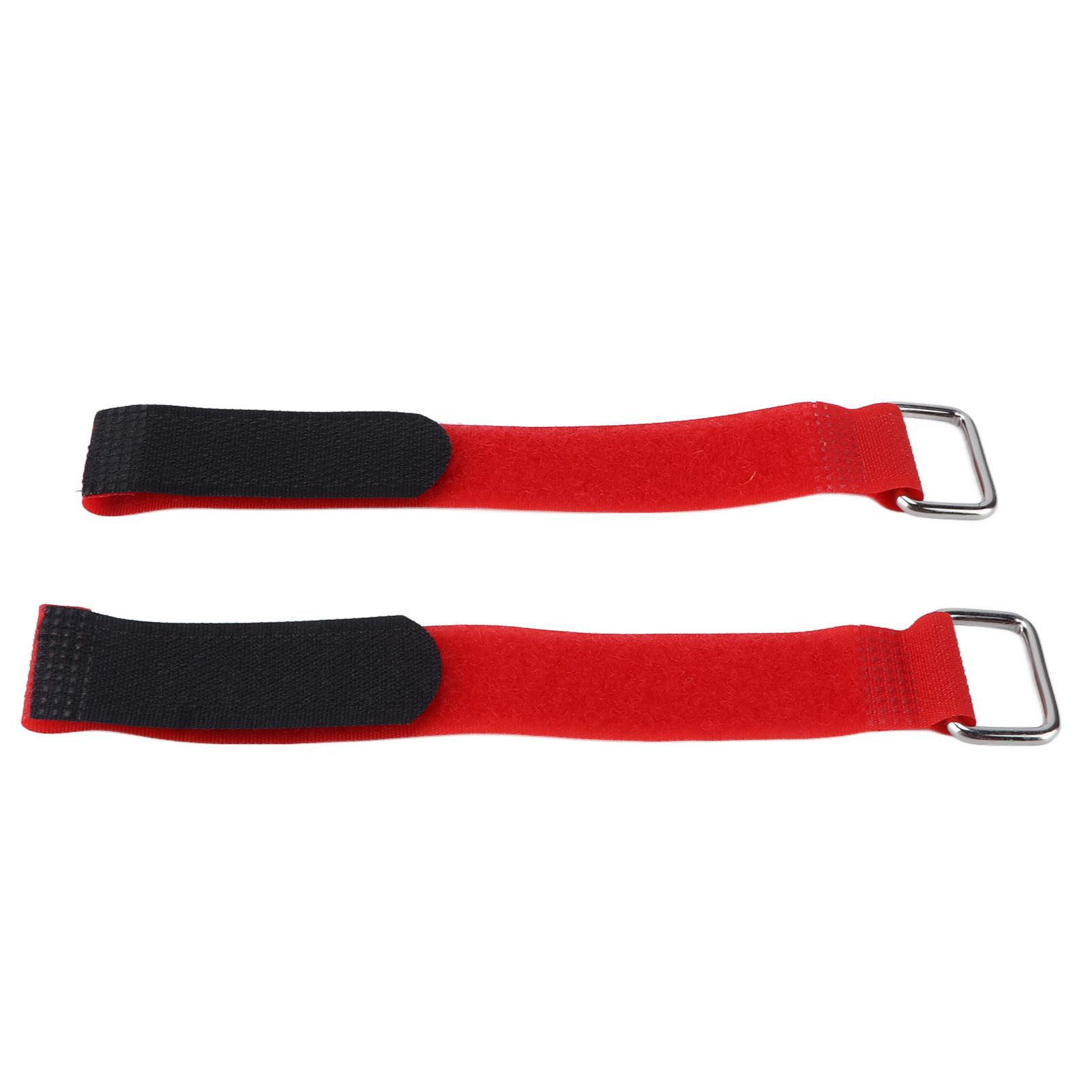 2 шт. Крепежные ремни Нейлон 20x200мм Регулируемые Эластичные Велосипедные Фиксированные Ремни-органайзерыКрасный
