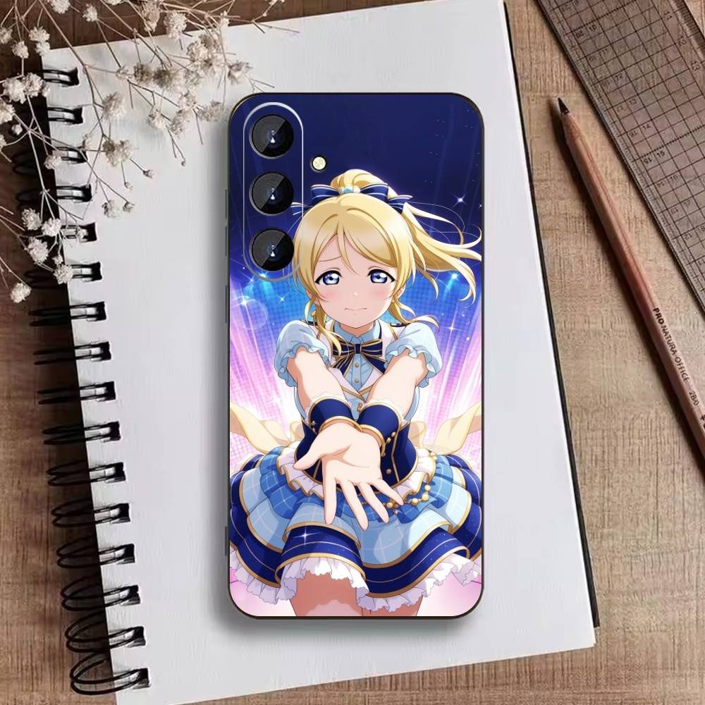 L-Love live-Ayase Eli Phone Case For Samsung Galaxy A73,21,22,32,71,53,52,51,80,5G Soft Black Cover