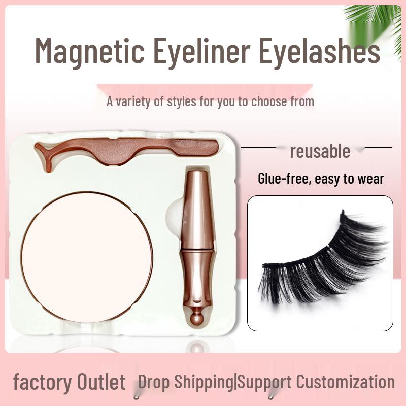 

Deliang Magnetic Glue-Free Dense False Eyelashes, European & American Style Colorful Style