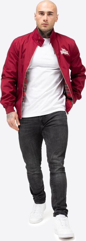 Зимняя куртка Lonsdale переходная куртка 'CLASSIC' вишнево-красная темно-красная белая