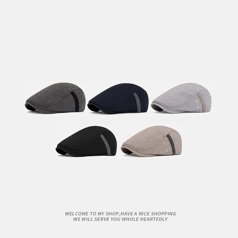 Men's Spring Summer Peaked Cap British Forward Cap Retro Beret Outdoor Sun Hat