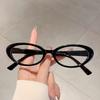 Oval Optical Frames Women Fashion Vintage Candy Color Decor Glasses Trendy Korean Style Non-prescription Casual Eyewear