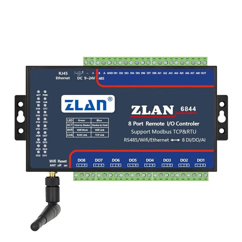 ZLAN 6844 Multi-Interface Remote IO Controller