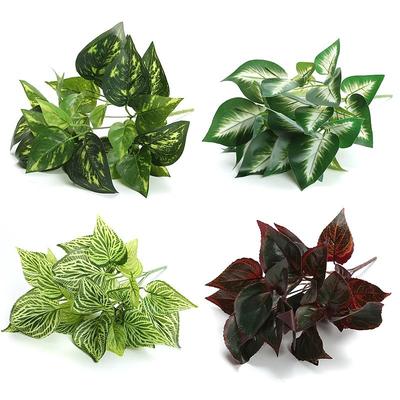 Simulation Plant Wall Green Plant Background Wall Flower Arrangement With Material Fake Flower Green Dill Living Room Small Potted Plant Decorative