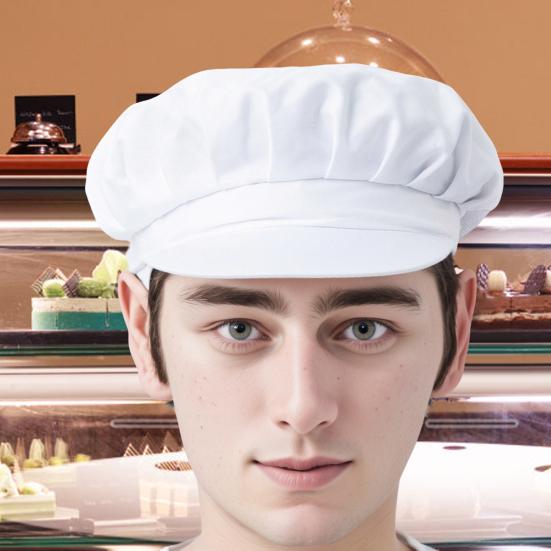 

Поварская шапка Yousheng, однотонная, эластичная, универсальная, многоразовая, пылезащитная, рабочая, кухонная, школьная, уличная, регулируемая, головной убор синий