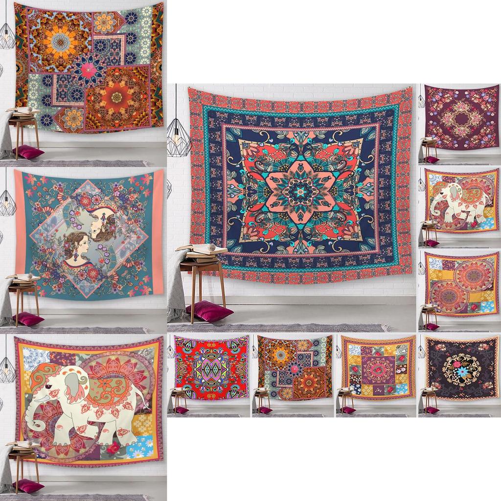 Elegant Wall Hanging Tapestries Flower City Printed Home Decoration Blanket For All Occasions