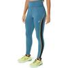 Asics Mesh Panel Training Tight Solid Color High Waist Elastic Slim Fit Leggings Women Leggings Blue 2032C711-407