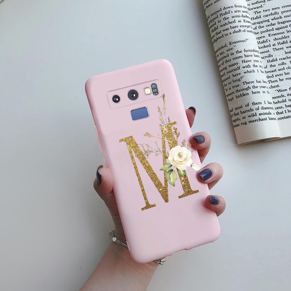 Case For Samsung Galaxy Note 9 Case Silicone TPU Bumper Shockproof Cute Letters Cover For Samsung Galaxy Note9 N9600 N960F Case