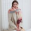 Winter new high-end thickened warm scarf women's winter scarf dopamine color scarf scarf