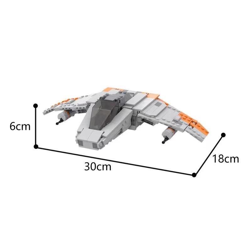 Building Block Compatible 35204 Technology Sense V-Wing Airspeed Fighter, Model, Planet Series