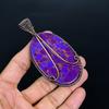 Purple Copper Turquoise Pendant, Handmade Gemstone 999 Copper Wire Wrap Tree Of Life Pendant Antique Jewelry, For Gift Copper Jewelry