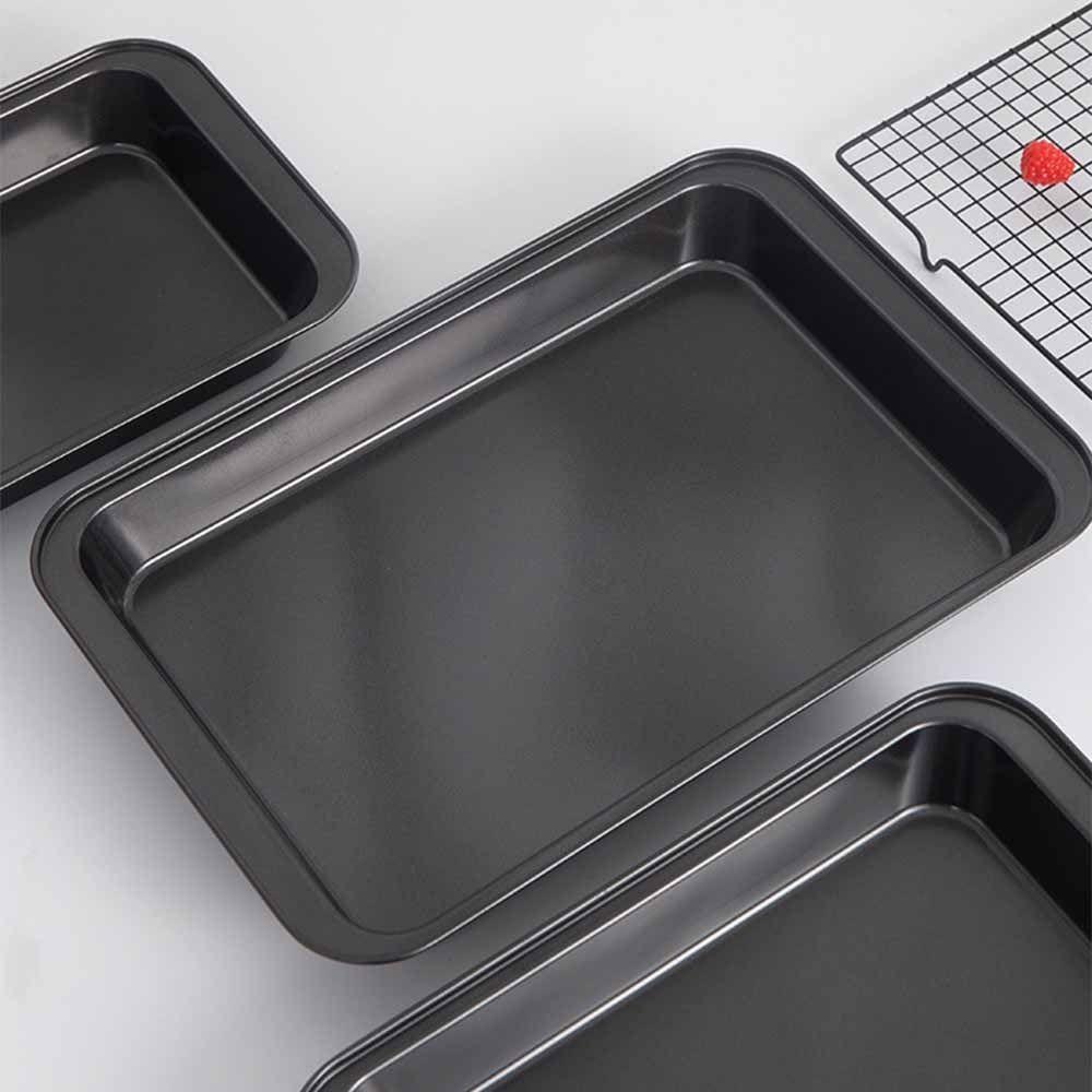 Deep/shalow Plate Baking Tray Non-Stick Loaf Pan Simple Cookie Sheet  Pastries Baking