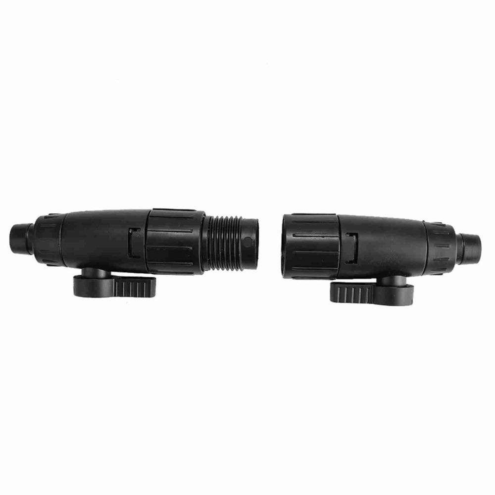 ABS Quick Release Connector 12mm Interface Quick Install Aquarium Hose Valve Black 16mm Interface Fish Tank Valve Aquarium