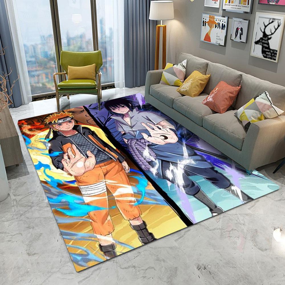  Japanese Anime Naruto Carpet Living Room Bedroom Kitchen Balcony Rug Non-slip Washable Mat Home Exquisite Home Ins Rug