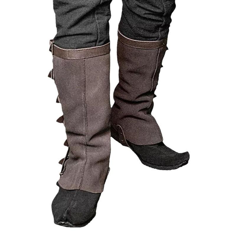 

Средневековый Чехол для Сапог, Ренессансный Пиратский Чехол для Сапог, Чехол для Обуви Sterevunk, Гетры для Ног Воина-Викинга, Рыцарские Доспехи, Косплей темный кофе