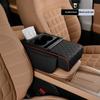 Car Armrest Storage Box Universal Fit Center Console Organizer Space Saver for Smartphones Coins Keys
