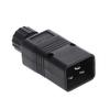 Rewirable IEC 320-C20 Male Connector 16A AC 3 Pin Power Adapter Plug Computer