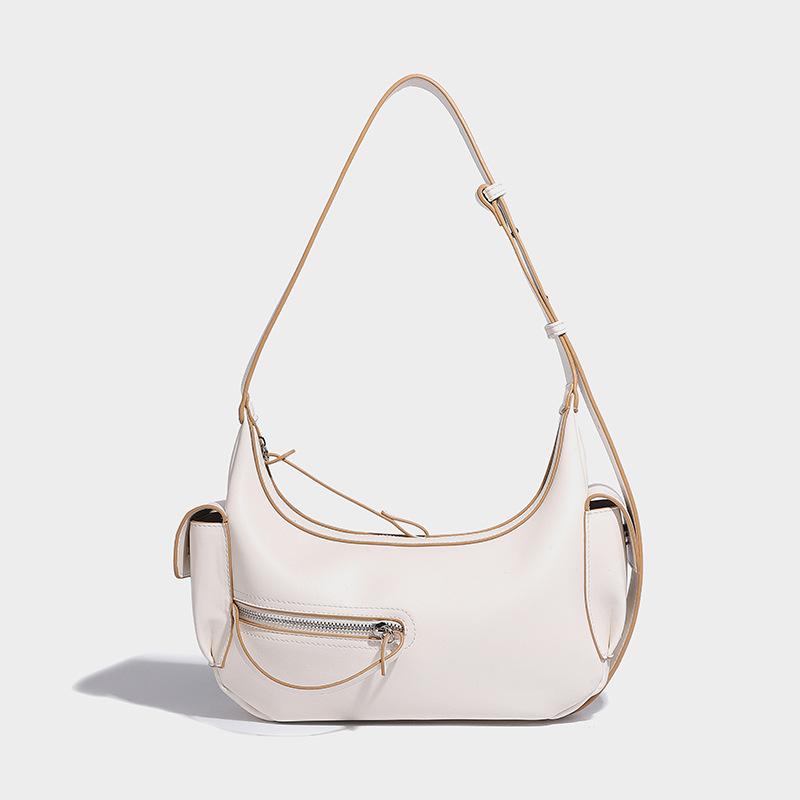 Designte Unterarmtasche Umhängetasche, Handtasche, Halbmondförmige Damen-Tasche Weicher Reißverschluss Verschleißfest
