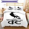 3pcs Football Team (29) Design Cover Set - HD Printed Bedding with 1 Cover and 2 Pillowcases - Perfect for Home and Dorm Decor