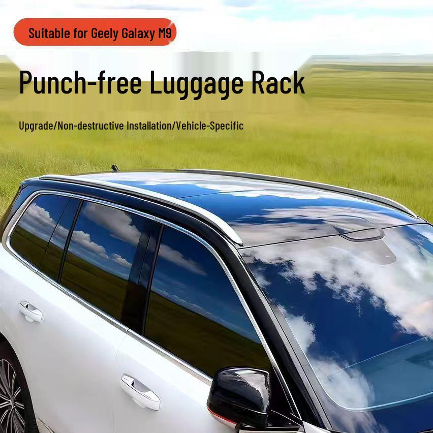 

Geely Galaxy M9 Roof Rack Aluminum Alloy Luggage Rack for Travel Modification M9 Tail Wing Gloss Black