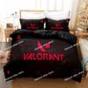 New Game VALORANT Bedding Set Printed Duvet Cover Pillowcase Single Double Style Queen King Size Sets Linen Home Textiles