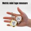 Portable Mini Tape Measure Small Household Measuring Tape Retractable 2m Mild Steel Key Chain Tape Measure Mini Measuring Tools