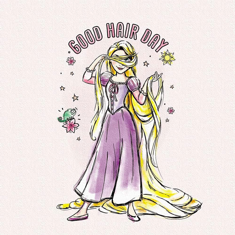 Art Deli Rapunzel Poster 30cm X Disney Made In Lightweight Panel, 30cm, Princess, Japan, Fabric, Dsny-2012-16