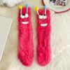 Autumn Winter Coral Fleece Floor Socks Funny Socks Couple Sleep Sock Fuzzy Socks Christmas Stockings Socks