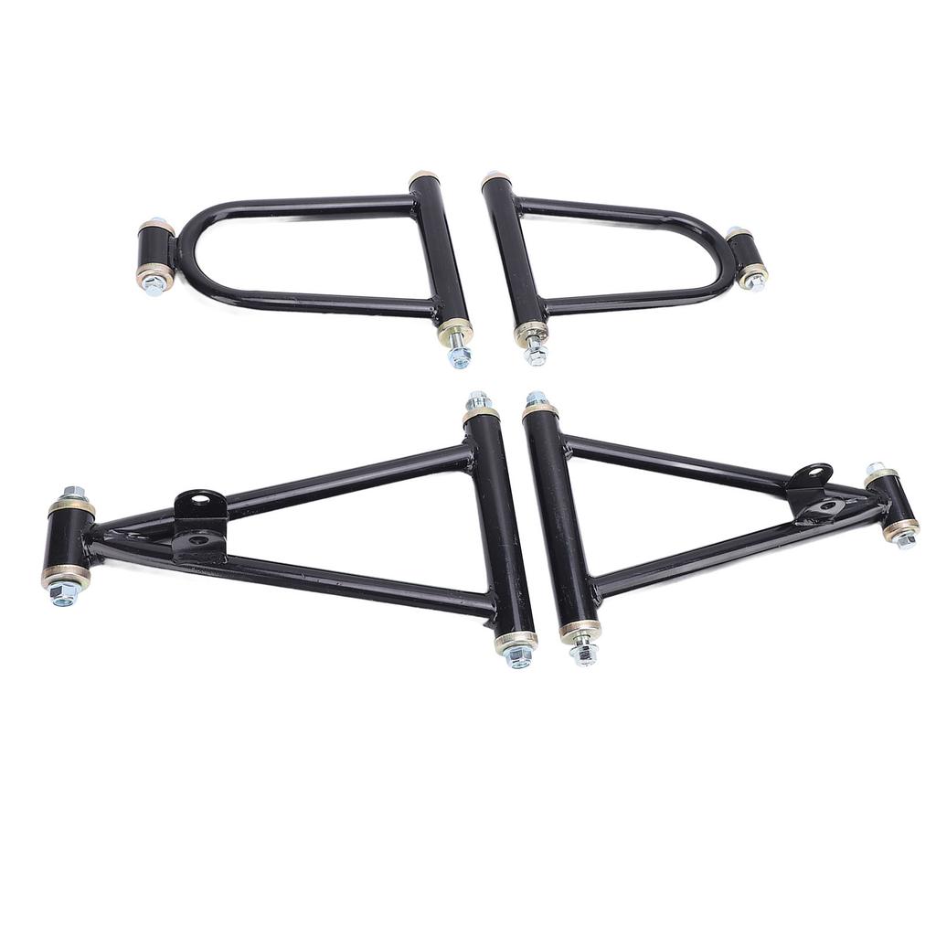 7inch Front Suspension Upper Lower Swing Arm Kit Reduce Vibration Noise High Strength Metal for Go Kart Quad Bike