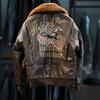 American retro first-layer cowhide bomber G pilot leather jacket men's genuine leather air force leather jacket