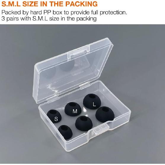 6X Eartips Replacement for OnePlus Buds 3 / Buds Pro 3 / Nord Buds 3 / Nord Buds 3 Pro Earbuds Earpad