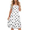 IHUASU Fashion Summer Spring Short Sleeve V-Neck Casual Dresses