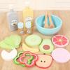 Children Simulation Breakfast Bread Milk Dessert Play House Combination Wooden Role Playing Toys