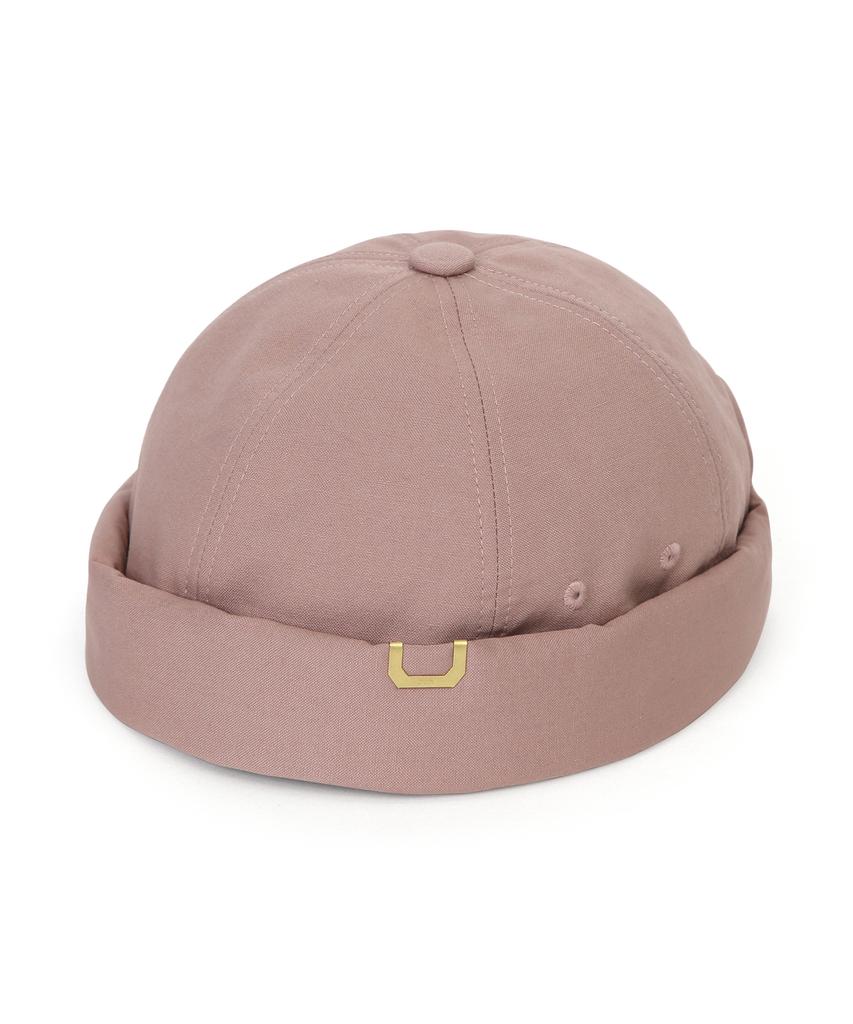Eondeokeonteulolseutyudio Cotton Brimless Cap Half Moon / Seed Bio / Pink