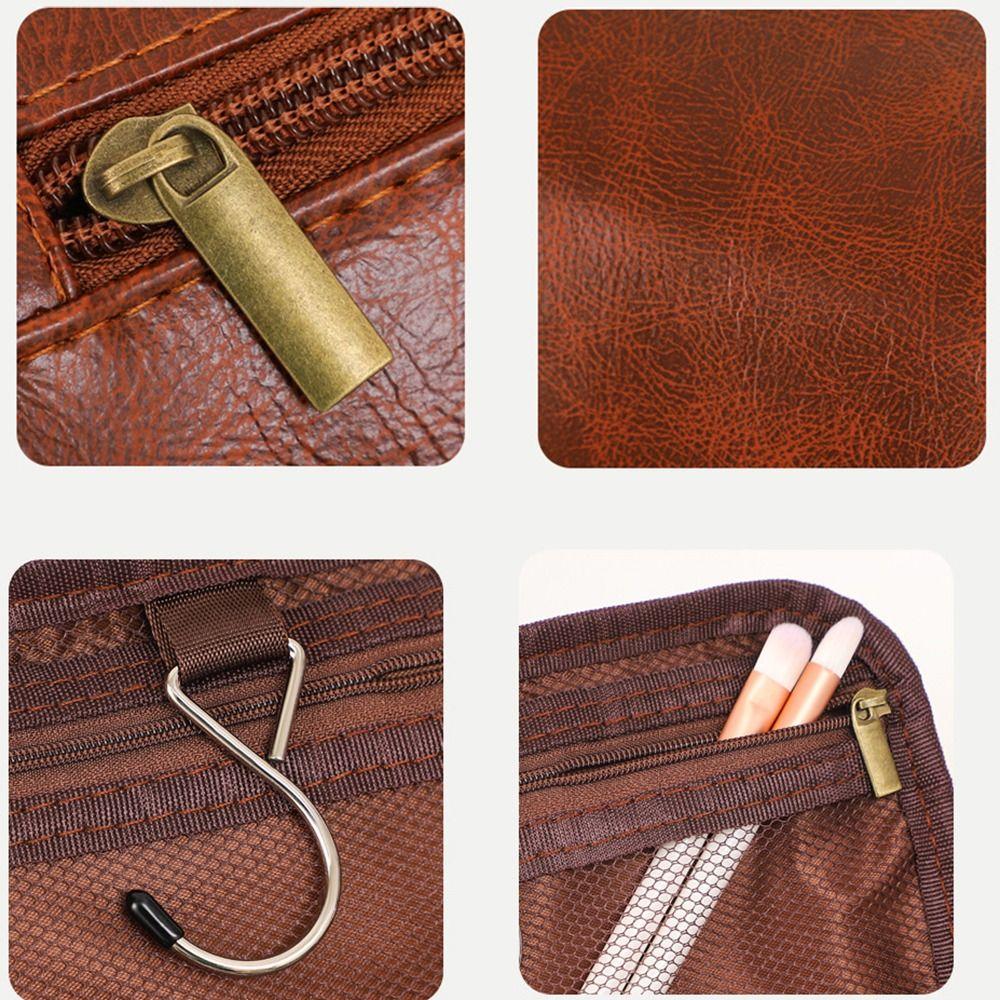 With Handle Cosmetic Storage Bag Waterproof Makeup Pouch Durable Men Toiletry Bag  Men