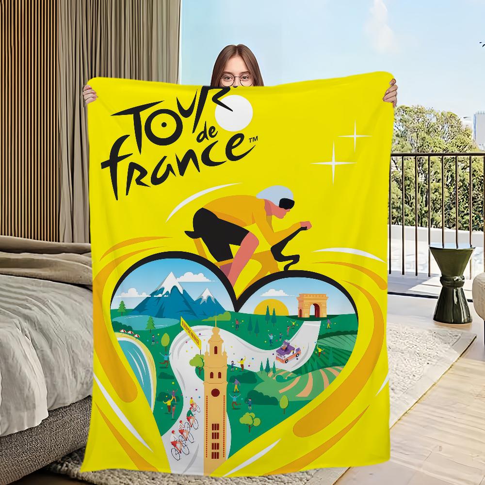 T-Tour von F-Frankreich Decke Flanell warme Gemütlichkeit weiche Plüschdecke Für Picknick Betten Sofas Häuser Und Schlafzimmer