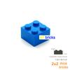 20pcs/lot DIY Blocks Building Bricks Thick 2X2 Educational Assemblage Construction Toys for Children Compatible With Brand