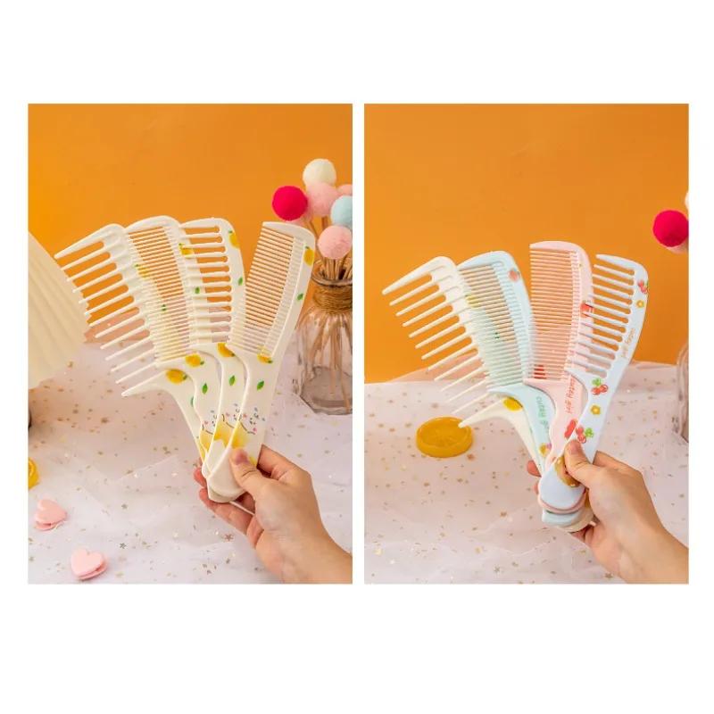 Cute Cartoon Bow Bunny Ears Hair Brush Comb Portable Handle Mini Small Hairbrush for Women Girl Children Bath Health Care Tools