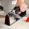 Multifunctional 3-Stage Knife Sharpener, Tungsten Steel & Ceramic,No Electricity Needed, Easy Hang Kitchen Tool,Mothers Day Gift