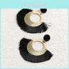 Fashionable Alloy Geometric Tassel Earrings For Women Chic Street Style