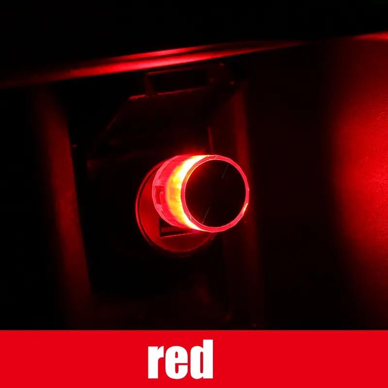 1pc Car Mini USB LED Portable Light Plug Play Ambient Light Decorative Atmosphere Lamps For Interior Environmentled lights decor