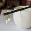 Vintage Mori-style Lily of the Valley White Hairpin