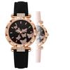 Butterfly Dial Quartz Watch Rhinestone Wristwatches Elegant Women Watches  Women